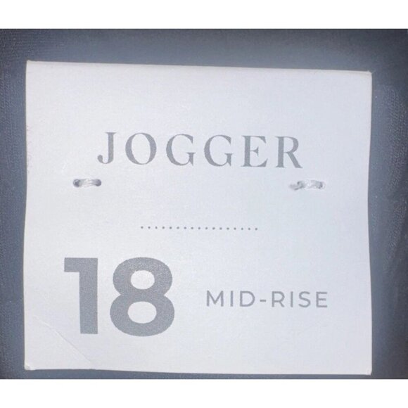 Lane Bryant Women’s Black Elastic Waist Mid Rise Jogger Pants Pockets Sz 18 NEW - Picture 7 of 13